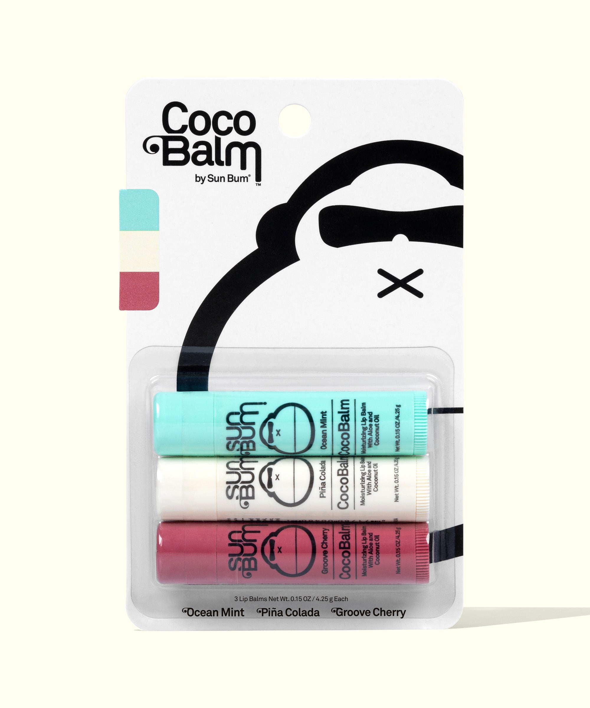 CocoBalm Lip Balm 3-Pack - 3-Pack, Moisturizing